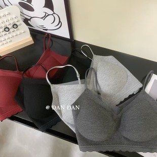 无袖 FULL 蕾丝吊带背心女带胸垫一体杯修身 CHARM v领内搭上衣