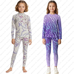 猎魔女团K-POP恶魔男团同款恶魔獠牙纹身儿童睡衣套装cos服装