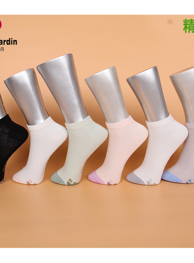 满3双包邮皮尔卡丹女袜夏薄款船袜PC716精梳棉短袜吸湿透气防臭