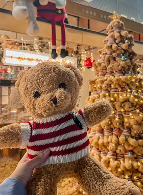 泰迪小熊毛绒玩具熊玩偶小公仔圣诞树装饰娃娃生日儿童圣诞节礼物