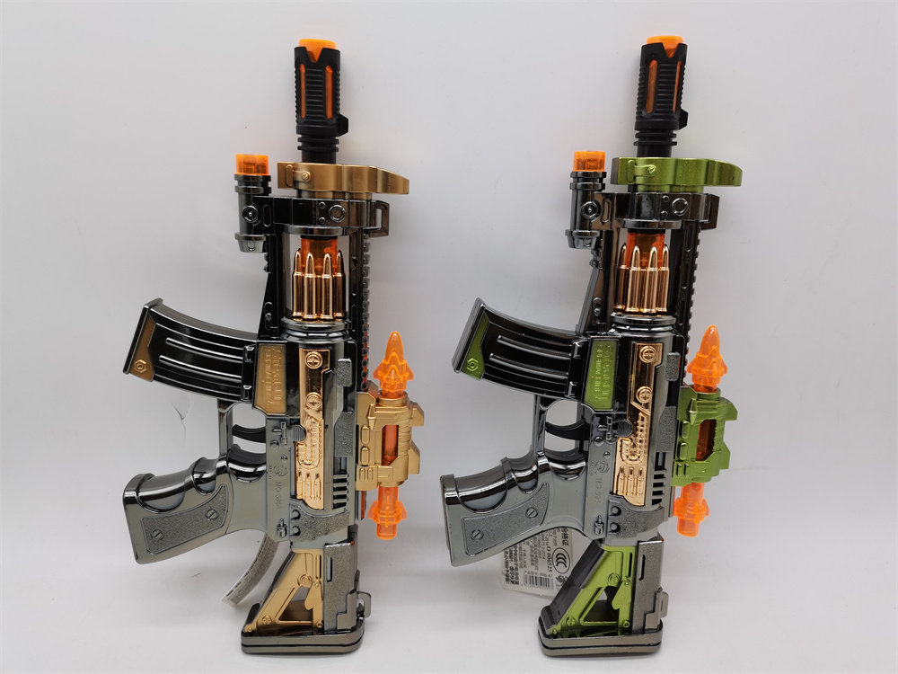 卢格电动枪动感音乐炫丽灯光功能过家家仿真手枪不可发射儿童玩具