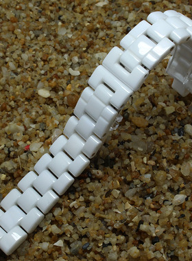 陶瓷手表配件适配小香J12陶瓷带钟表手表带女黑白陶瓷表链陶瓷带