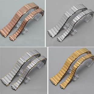 钨钢手表配件适用雷达rado6057G2表带男2018凸口表链5809L表带M女