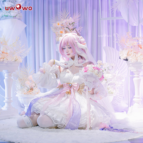 现货悠窝窝崩坏三cosplay爱莉希雅 无暇花簇 cos 同人C服
