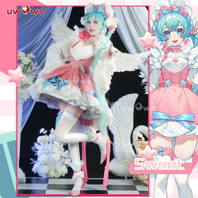 现货悠窝窝 初的音律cosplay 可爱sweet糖果 天使cos服装女MIKUU