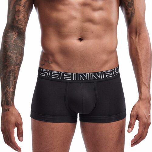 Men's Cotton Boxer Briefs Letter Print Breathable
