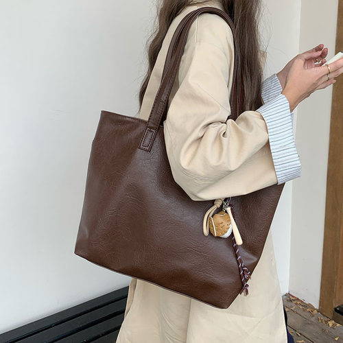 2026 Original Soft Leather Tote Bag Women Casual Work Bag
