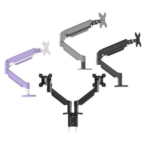 Dual Monitor Arm Gas Spring VESA Stand