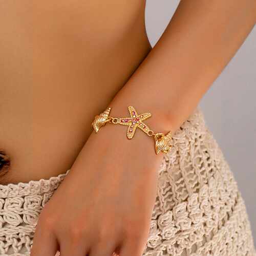 Starfish Colorful Gem Ocean Bracelet Versatile