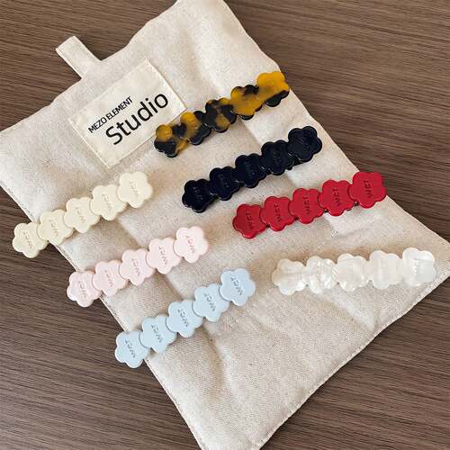 Acetate Hair Clip Women Bangs Side Clip Duckbill Hairpin