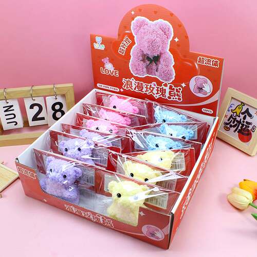 Rose Bear Squishy Plush Toy
