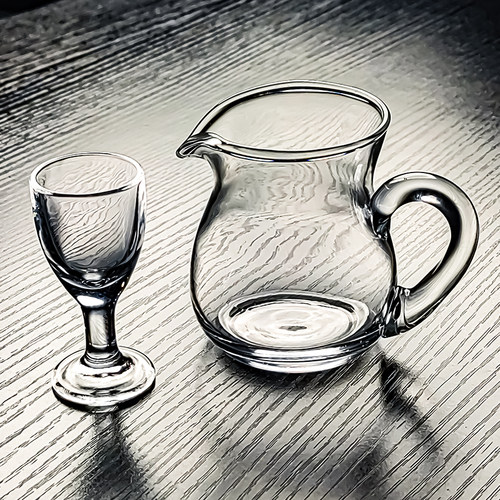 水晶玻璃白酒杯酒店分酒器小酒杯