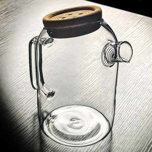 高硼硅耐热玻璃茶壶泡茶壶耐高温防爆饭店餐厅用ins高颜值上档次