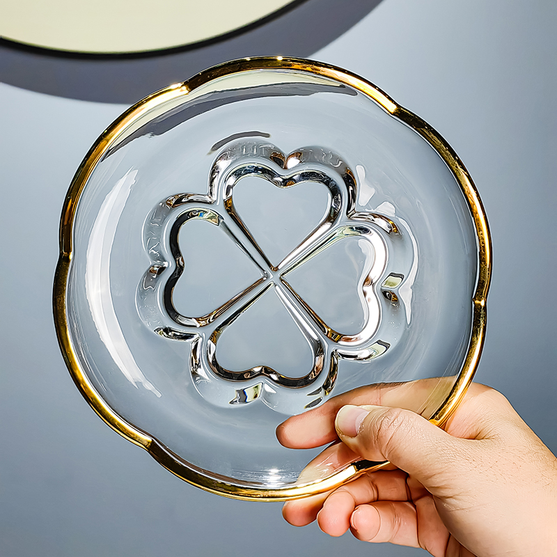 水晶玻璃碟小果盘水果盘精致家用