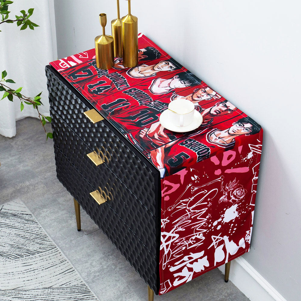 灌篮高手 灌篮高手桌巾桌旗床旗电视柜盖布鞋柜床头柜盖巾潮牌个性桌布方形 图片价格品牌报价 原仓数据
