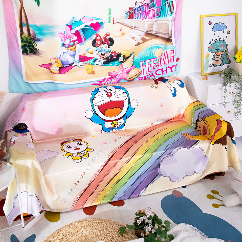 全盖沙发巾卡通垫子防尘口袋猫沙发套罩儿童坐垫单三人四季用日式,居家布艺,沙发套,淘宝优惠券,粉丝福利购,淘宝优惠卷