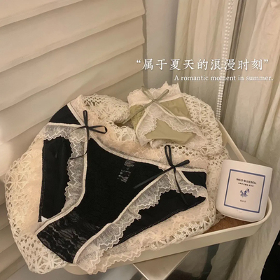 法式纯欲风少女蕾丝内裤