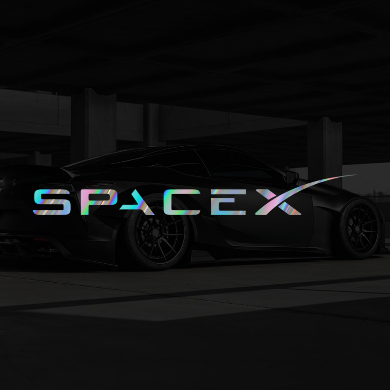 汽车贴纸SPACEX火箭太空探索马斯克车身车窗摩托电动车装饰车贴
