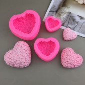 立体爱心花朵造型装 饰慕斯蛋糕捏捏硅胶模具香薰翻糖DIY烘培工具