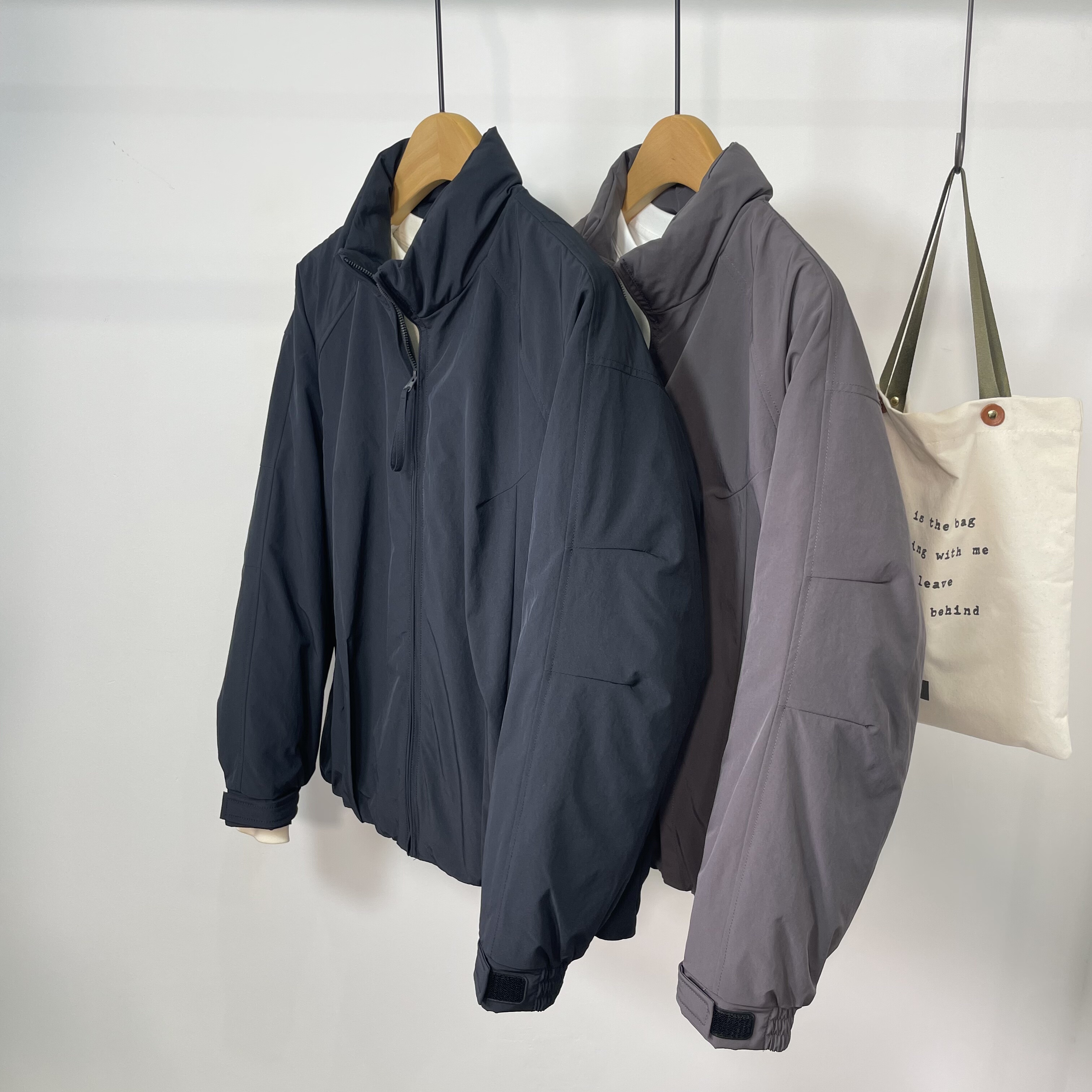 2025冬季新款男士立领羽绒服加厚保暖日系宽松痞帅工装白搭外套潮