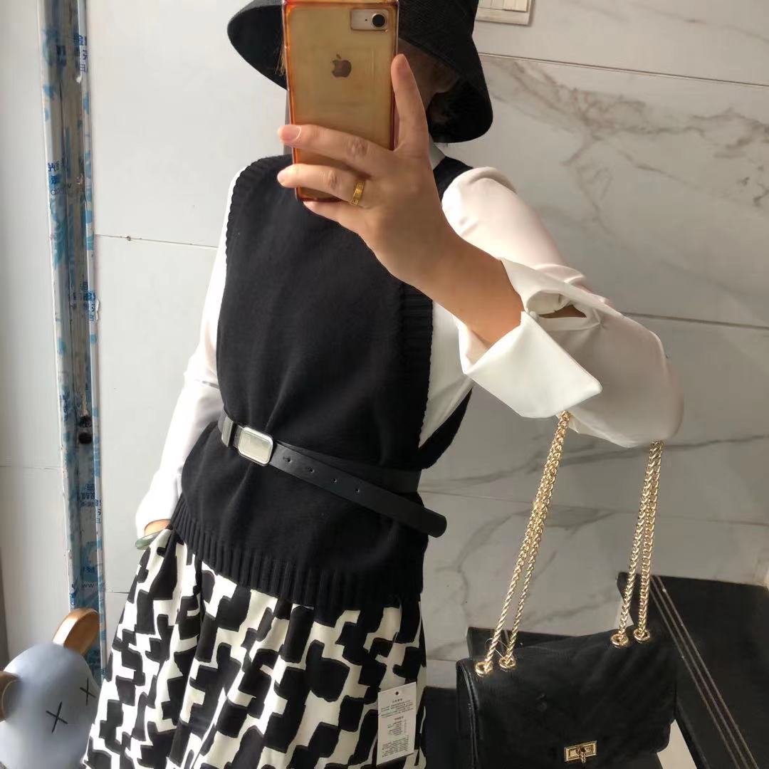 无袖针织背心女外穿毛衣吊带小马甲外搭上衣韩版新款百搭毛线坎肩