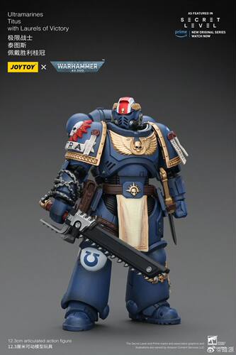JOYTOY暗源战锤40K极限战士 胜利桂冠泰图斯1/18可动兵人模型