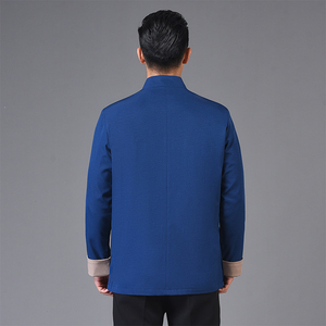 风男青年潮夹克中山唐装刺绣外套民改良汉服新中式3301P75图片
