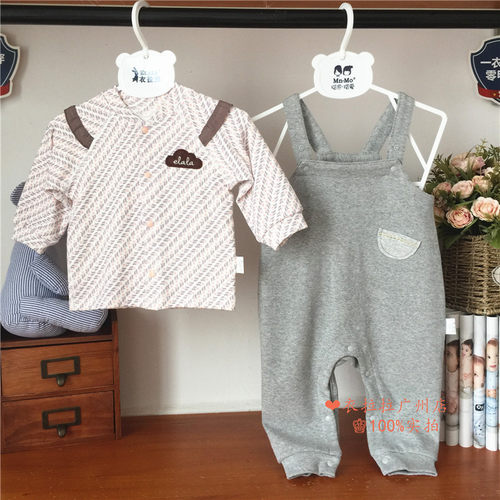 特价清仓全新 安卡米 Hello Dr 女宝宝春秋季 纯棉背带裤两件套装