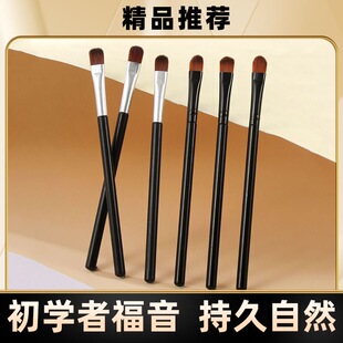 多功能单头眼影刷圆头光疗笔软毛双头唇刷晕染海绵头遮瑕刷化妆刷