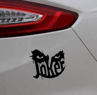 小丑脸搞笑乙烯基贴花窗汽车后备箱装饰贴纸