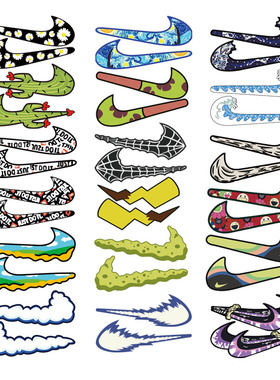 DIY制作AF1魔术贴兑钩空军一号换钩拆却创意自制适配NAIKE魔术标