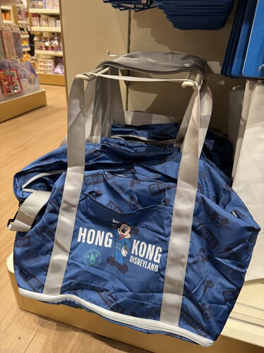 正品香港迪士尼米奇与米妮航空人员系列可折叠旅行包便携收纳包
