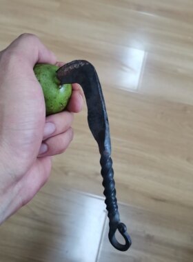 纯手工核桃刀绿皮核桃剜刀老式铁匠铺打造鲜核桃去皮器儿时回忆铁