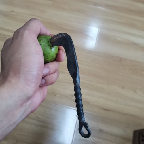 纯手工核桃刀绿皮核桃剜刀老式铁匠铺打造鲜核桃去皮器儿时回忆铁