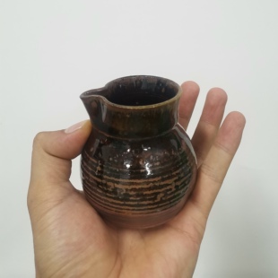 传统酒壶分酒器土陶粗陶罐老式热酒手工120ml摆件小容量中式复古
