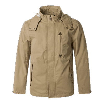 fog伦敦雾可脱卸帽立领外套