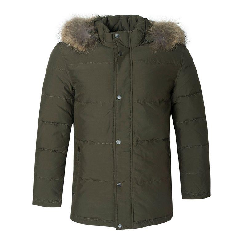 fog伦敦雾可脱卸帽毛领羽绒服