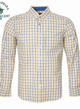 S.B.P.R.C/圣大保罗专柜正品男士衬衣 纯棉格子长袖衬衫PS16WH012