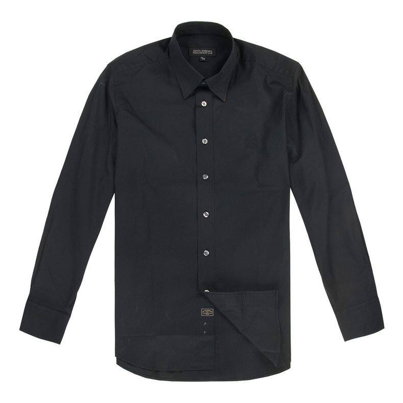 polo圣大保罗专柜正品春款 净色收身版男士长袖衬衫衬衣ps12wh002