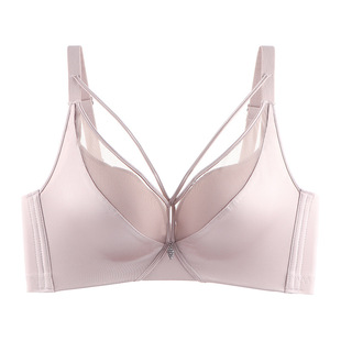 体会2023冬新款小胸显大内衣女调整聚拢上托无钢圈镂空性感文胸罩