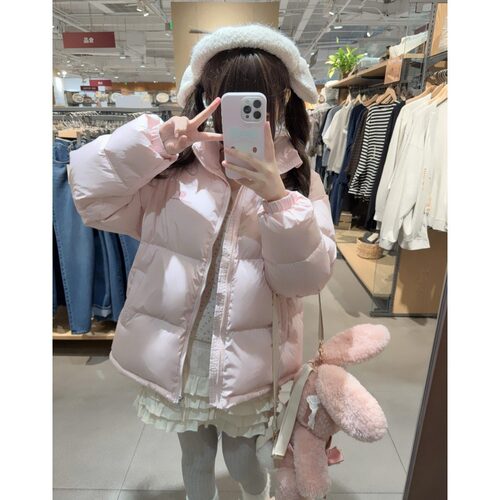 奶呼呼甜美可爱保暖棉服女2025秋冬季新款加厚小个子显瘦外套上衣