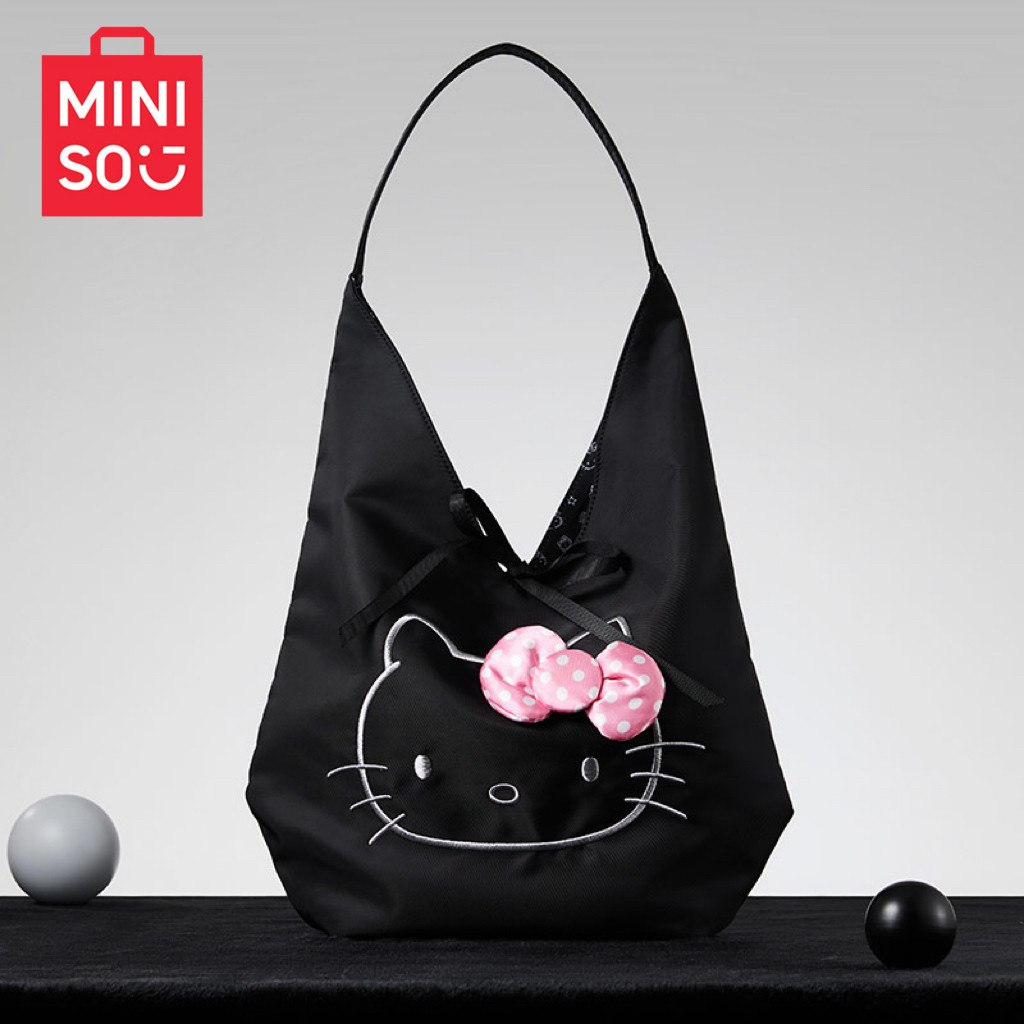 HelloKitty黑白简约休闲单肩包