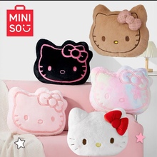 MINISO名创优品三丽鸥18号粉色大头靠枕Hello Kitty草莓头型抱枕