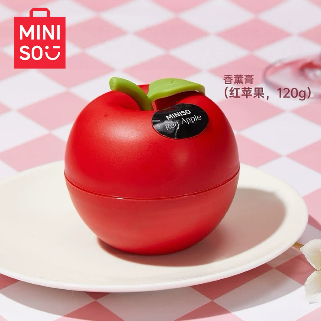MINISO名创优品红苹果香薰膏120g可爱苹果造型家用香氛车载香薰