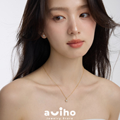 aviho星河碎落 纯银925镀14K金星星项链女轻奢气质高级锁骨链