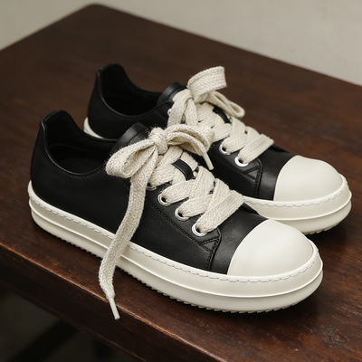 脚王KFT男鞋官方旗舰店真皮运动休闲鞋板鞋38码新款头层牛皮正品