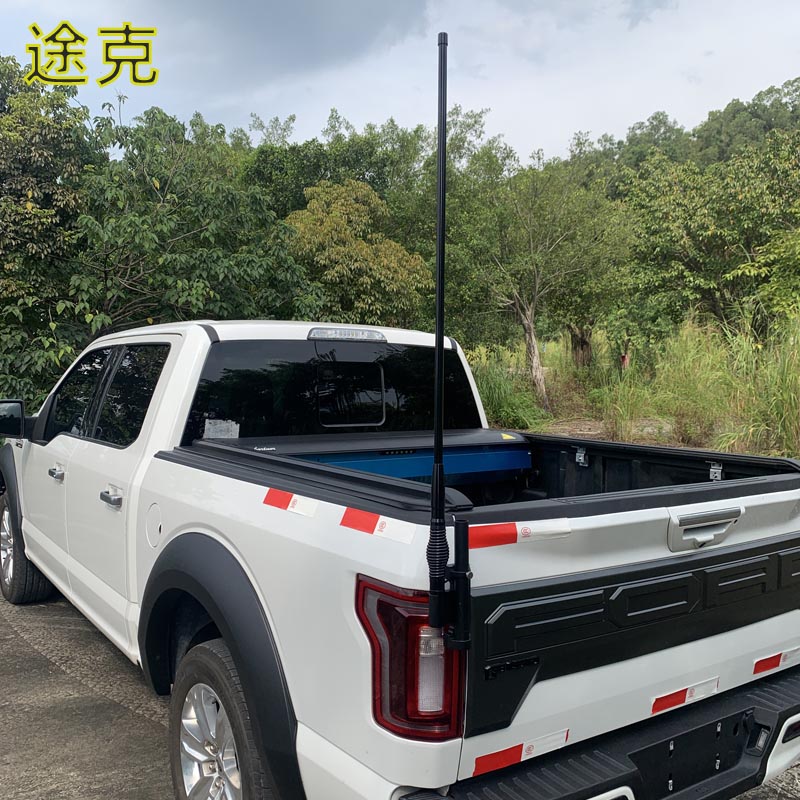 适用于福特猛禽F150 改装尾门旗杆架车台天线 指引者旗杆底座支架