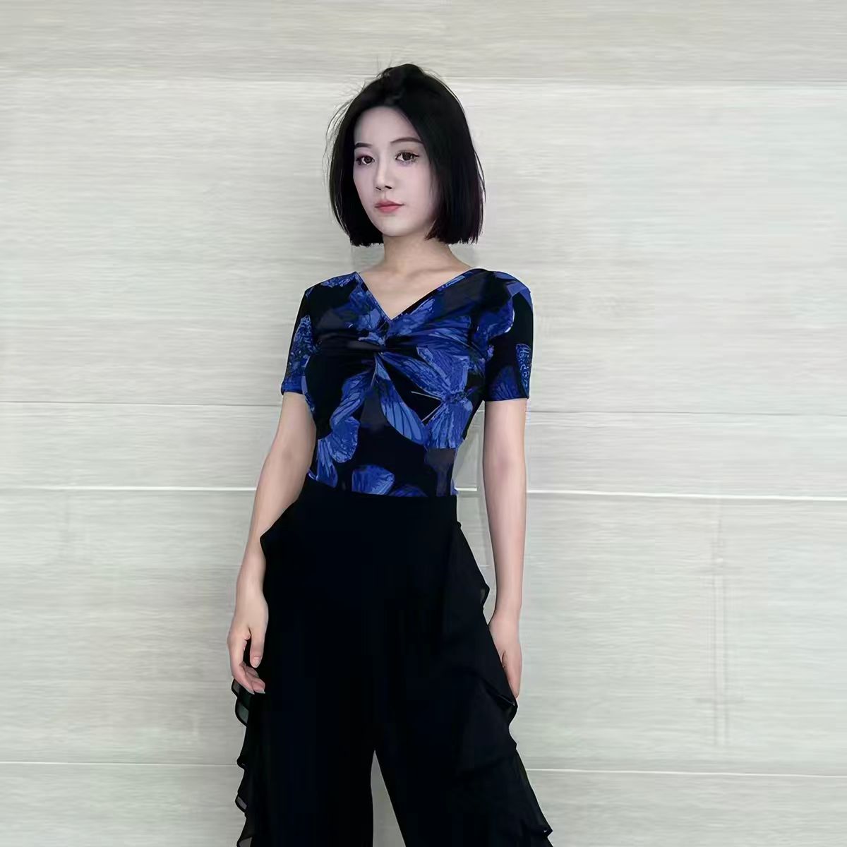 YHA艺华短袖摩登舞服上衣