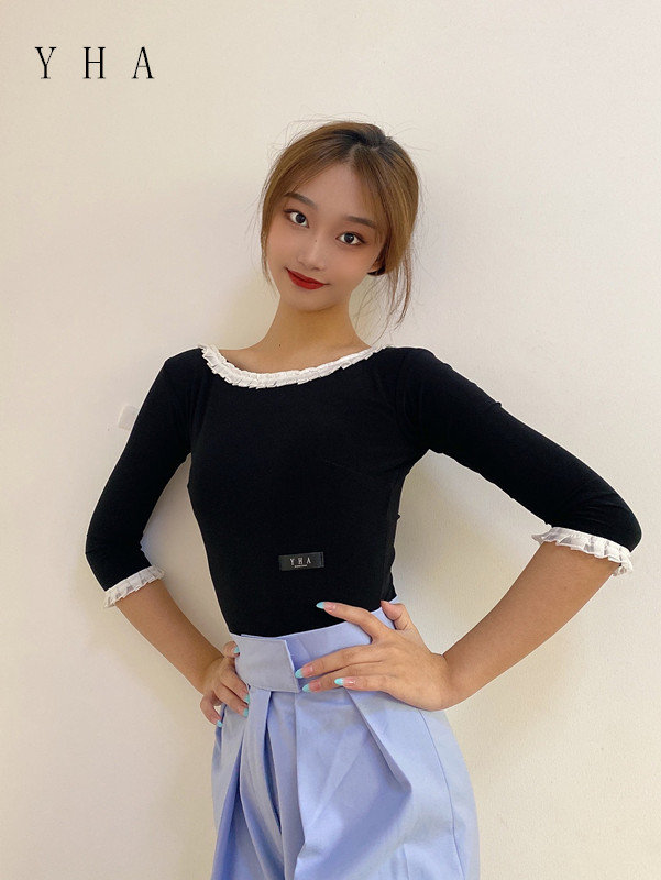 2023艺华新款黑色纯服女摩登舞
