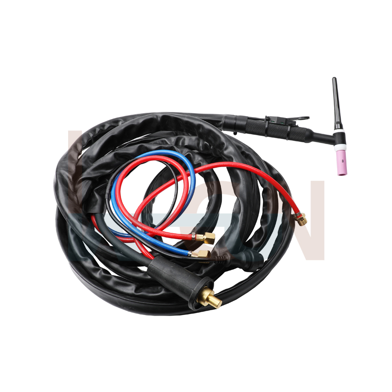 氩弧焊枪YT308TW 300 400焊机水冷大平板式焊炬大螺母快插焊把线